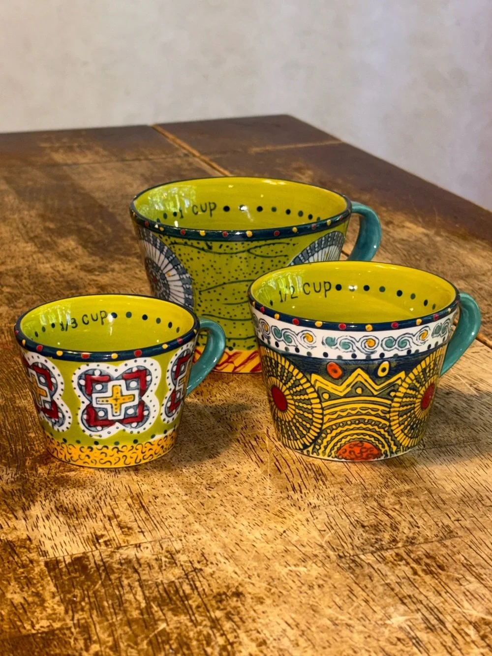 Anthropologie 3pc measuring cup set